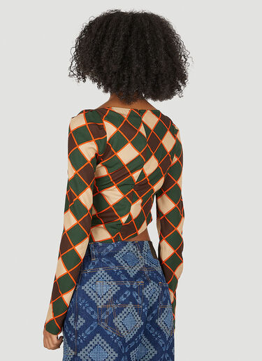 Robyn Top Ahluwalia Studio Robyn Top Green ahl0250005