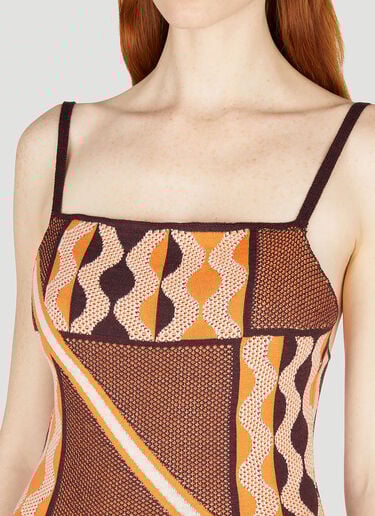 Tafii Dress Ahluwalia Tafii Dress Orange ahl0252004