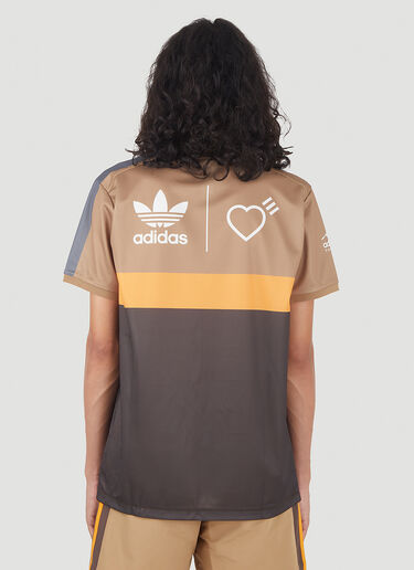 adidas by Human Made HM 图案印花 T 恤 棕色 ahm0146006