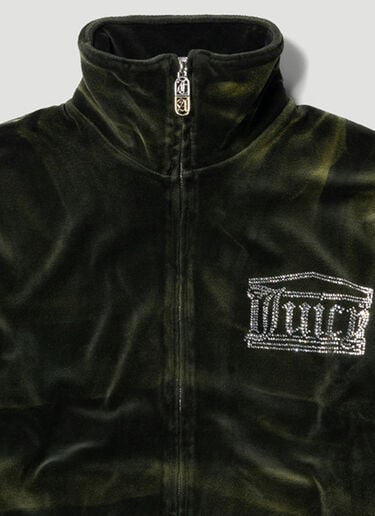 Tie Dye Zip Sweatshirt Aries x Juicy Couture Tie Dye Zip Sweatshirt Dark Green ajy0352004