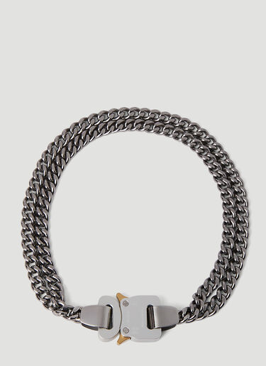 Double Chain Rollercoaster Necklace 1017 ALYX 9SM Double Chain Rollercoaster Necklace Silver aly0151009