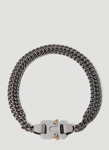 Double Chain Rollercoaster Necklace 1017 ALYX 9SM Double Chain Rollercoaster Necklace Silver aly0151009