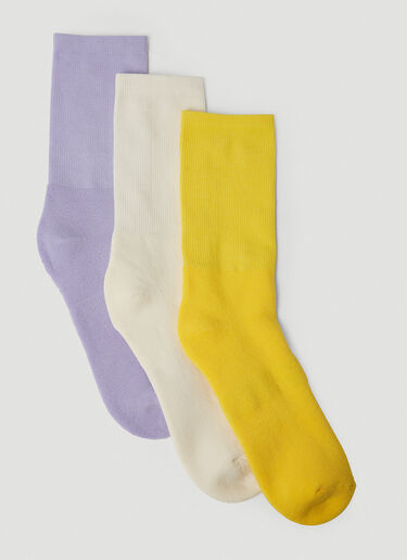 Pack of Three Socks 1017 ALYX 9SM Pack of Three Socks Yellow aly0247039