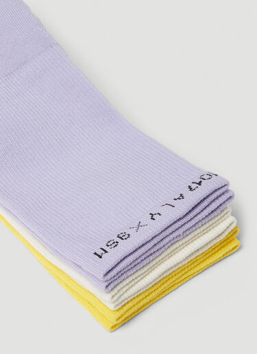 Pack of Three Socks 1017 ALYX 9SM Pack of Three Socks Yellow aly0247039