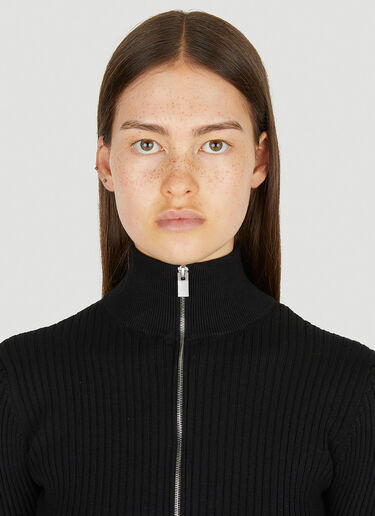 Zip Front Ribbed Sweater 1017 ALYX 9SM Zip Front Ribbed Sweater Black aly0250012