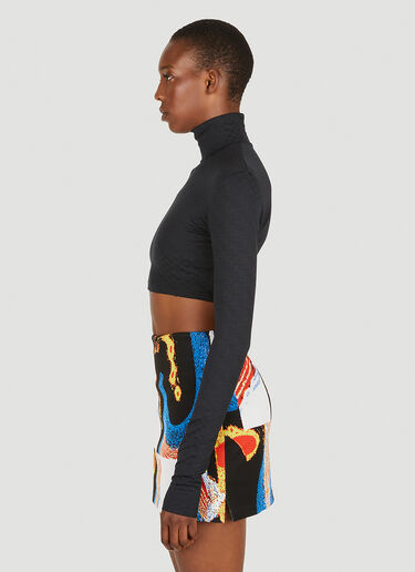 Roll Neck Cropped Top Ambush Roll Neck Cropped Top Black amb0250003