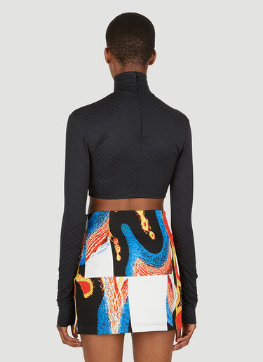 Roll Neck Cropped Top Ambush Roll Neck Cropped Top Black amb0250003