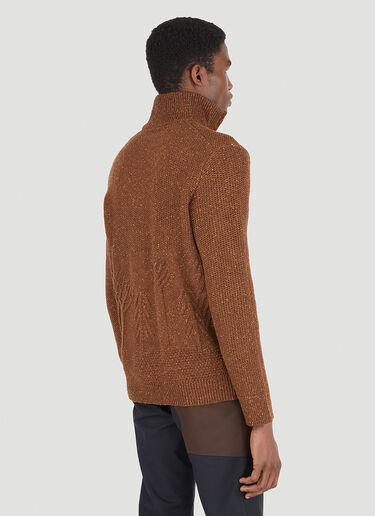 Full Zip Cardigan Arnar Már Jónsson Full Zip Cardigan Brown amj0146006