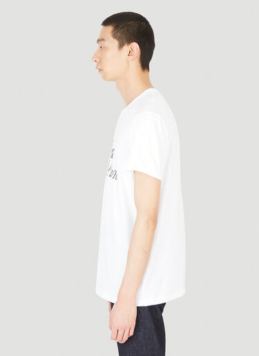 Script Logo T-Shirt Alexander McQueen Script Logo T-Shirt White amq0148011