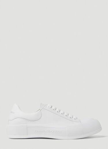 Deck Plimsoll Sneakers Alexander McQueen Deck Plimsoll Sneakers White amq0149027