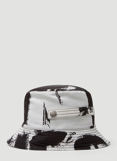 Alexander McQueen [그래피티] 버킷 햇 화이트 amq0149055