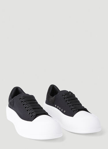 Alexander McQueen 데크 플림솔 슈즈 블랙 amq0151066
