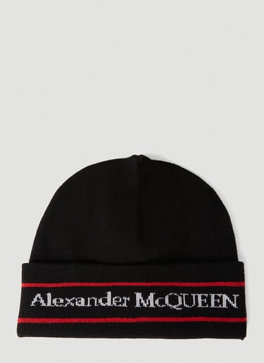 徽标便帽 Alexander McQueen 徽标便帽 黑 amq0151109