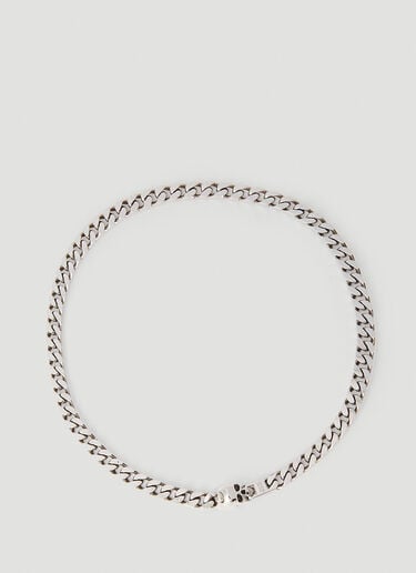 스컬 체인 네크리스 Alexander McQueen 스컬 체인 네크리스 실버 amq0152034