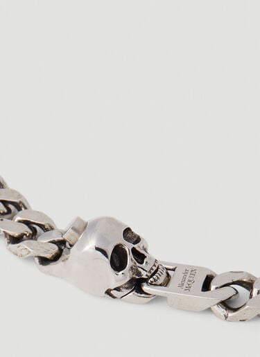 스컬 체인 네크리스 Alexander McQueen 스컬 체인 네크리스 실버 amq0152034