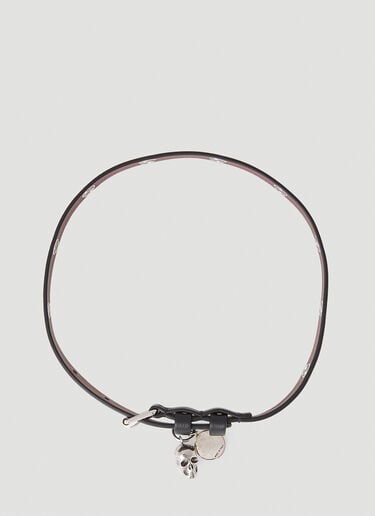 Alexander McQueen Double Wrap Bracelet Black amq0152039