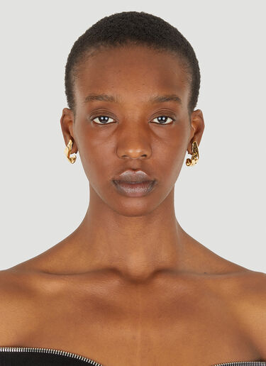 Molten Skull Earrings Alexander McQueen Molten Skull Earrings Gold amq0247065
