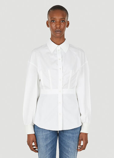 Alexander McQueen 피팅 셔츠 화이트 amq0249009