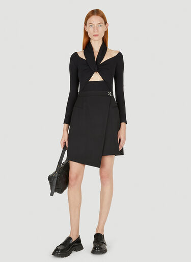 Cut-Out Jersey Bodysuit Alexander McQueen Cut-Out Jersey Bodysuit Black amq0249022