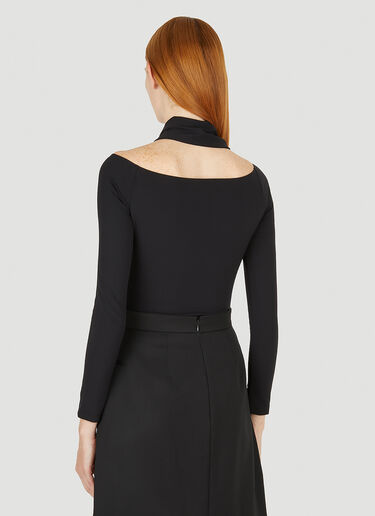 Cut-Out Jersey Bodysuit Alexander McQueen Cut-Out Jersey Bodysuit Black amq0249022