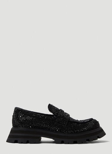 Embellished Platform Loafers Alexander McQueen Embellished Platform Loafers Black amq0249053