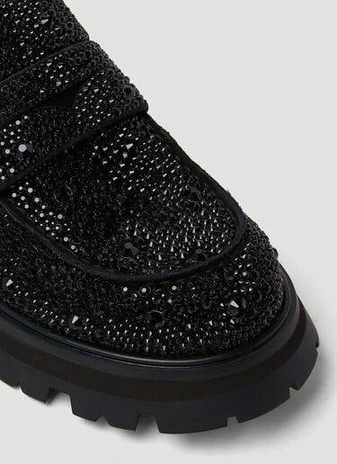 Embellished Platform Loafers Alexander McQueen Embellished Platform Loafers Black amq0249053