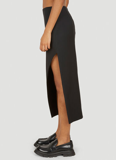 Alexander McQueen Slashed Pencil Skirt Black amq0250071