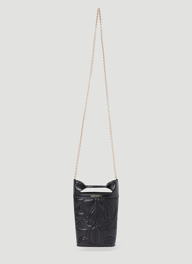 더 보우 파우치 핸드백 Alexander McQueen 더 보우 파우치 핸드백 블랙 amq0251013