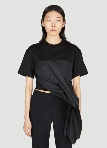 Cut And Sew T-Shirt Alexander McQueen Cut And Sew T-Shirt Black amq0251028