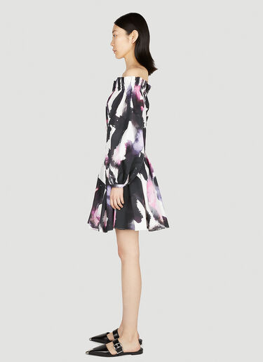 彩绘百褶连衣裙 Alexander McQueen 彩绘百褶连衣裙 黑 amq0251052