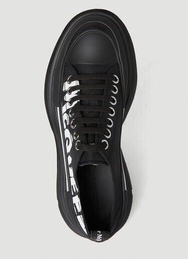 Alexander McQueen 그래피티 트레드 슬릭 스니커즈 블랙 amq0251082