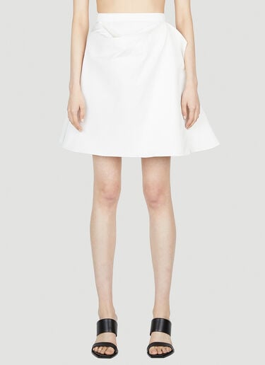 缩褶半裙 Alexander McQueen 缩褶半裙 白色 amq0252020