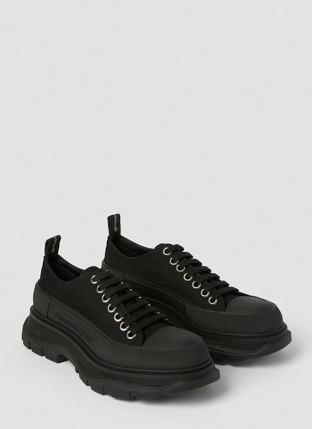 Alexander McQueen Women's' Tread Slick Sneakers in Black