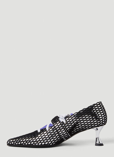Ancuta Sarca 머큐리 네트 포인트 힐 슈즈 블랙 anc0250003