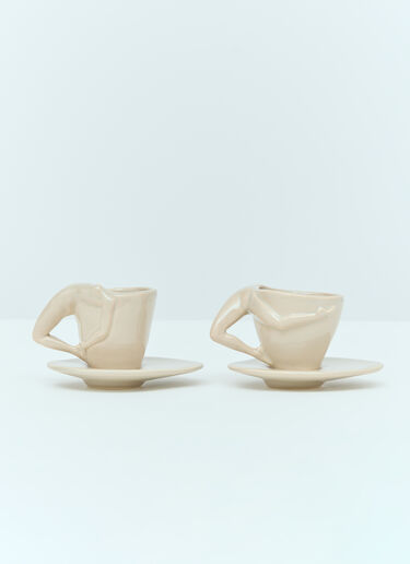 Set Of Two Espresso Yourself Cups Anissa Kermiche Set Of Two Espresso Yourself Cups Beige ank0355009
