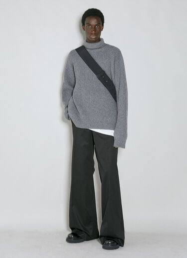아샤즈 와이드 레그 팬츠 Ann Demeulemeester 아샤즈 와이드 레그 팬츠 블랙 ann0154004