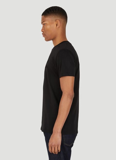 A.P.C. VPC 플록 로고 티셔츠 블랙 apc0148007