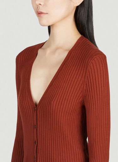 A.P.C. Shanya V 领开衫 酒红色 apc0251005