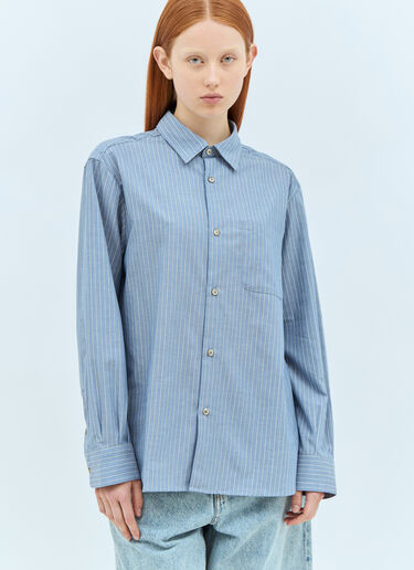 셀라 스트라이프 셔츠 A.P.C. 셀라 스트라이프 셔츠 블루 apc0257014