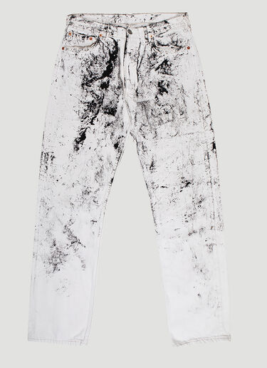 APJP Vintage Hand-Painted Jeans White apj0142007