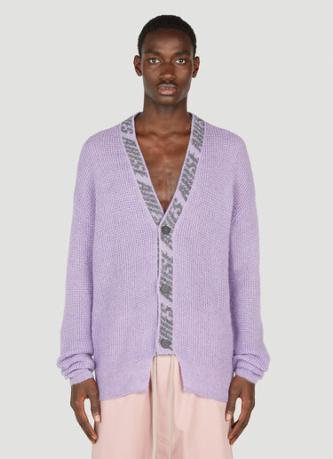 Waffle Knit Cardigan Aries Waffle Knit Cardigan Purple ari0152013