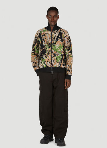 Camouflage Varsity Cardigan Aries Camouflage Varsity Cardigan Black ari0152014