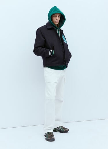 Aries 울 바시티 재킷  블랙 ari0154016