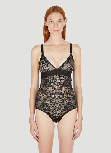 Fleur Lace Bodysuit Aries Fleur Lace Bodysuit Black ari0250001