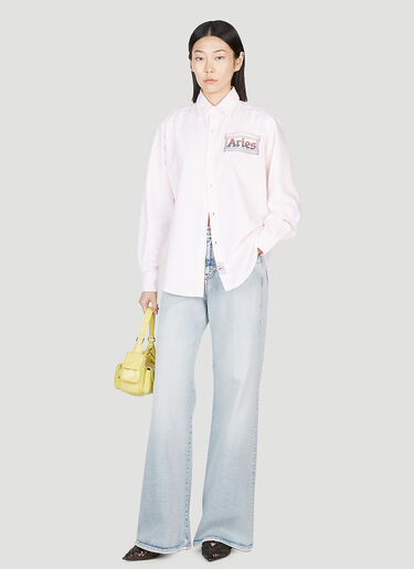 Aries Oxford 条纹衬衫 粉色 ari0252001