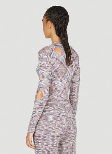 Holey Space Dye Knit Sweater Aries Holey Space Dye Knit Sweater Purple ari0252006