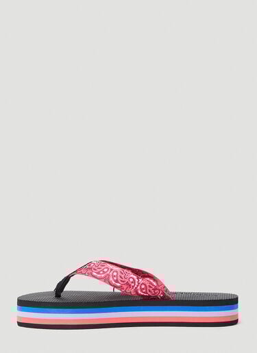 Arizona Love Paisley Print Flip Flops Red arz0253009