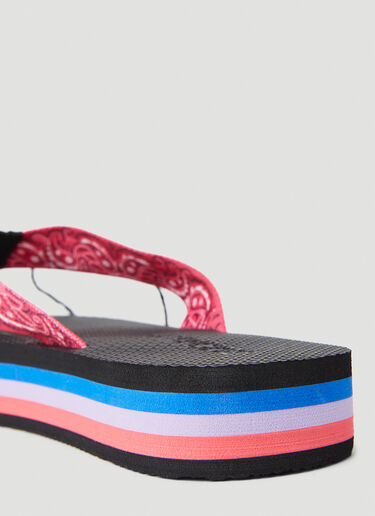 Paisley Print Flip Flops Arizona Love Paisley Print Flip Flops Red arz0253009