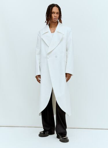 Double Button Coat Aaron Esh Double Button Coat White ash0154006