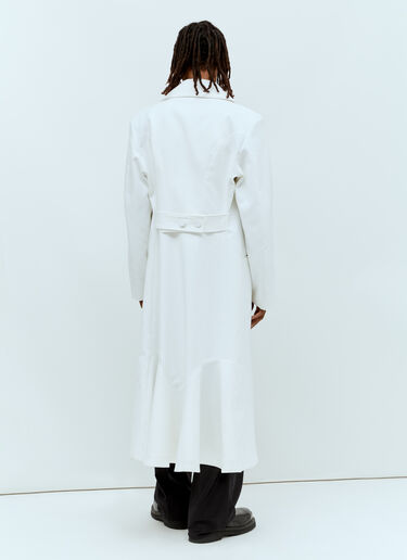 Double Button Coat Aaron Esh Double Button Coat White ash0154006